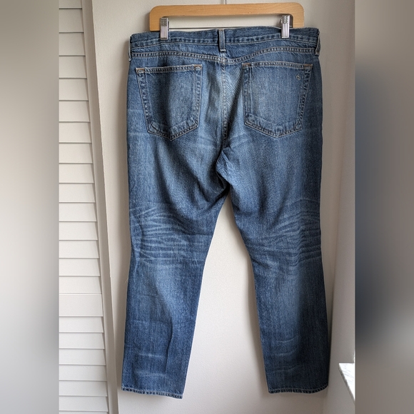 Rag - Bone Distressed Blue Jeans Buckley made In USA Size 30 100% Cotton - Picture 2 of 9